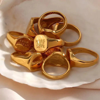 Inspirational Message Personalized Ring Bands