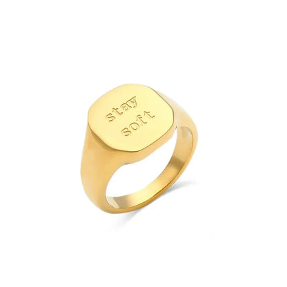 Inspirational Message Personalized Ring Bands