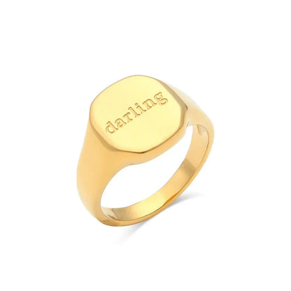 Inspirational Message Personalized Ring Bands
