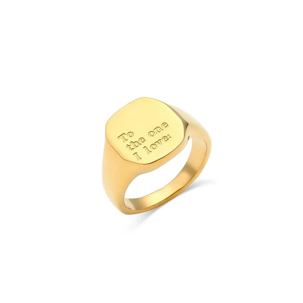 Inspirational Message Personalized Ring Bands