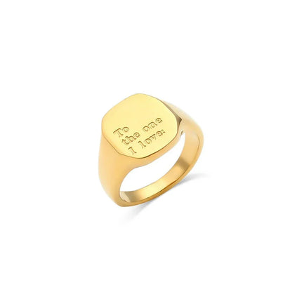 Inspirational Message Personalized Ring Bands