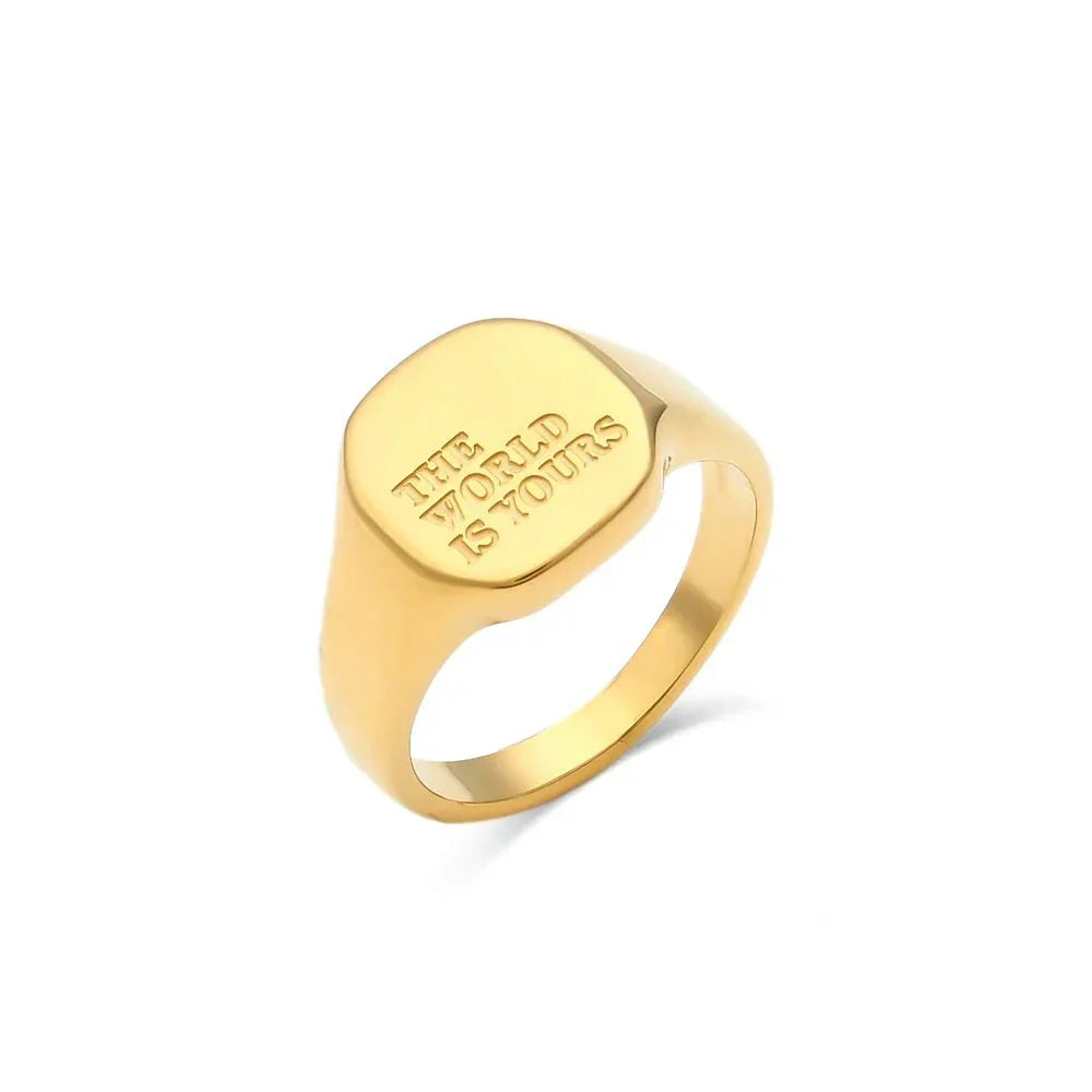 Inspirational Message Personalized Ring Bands