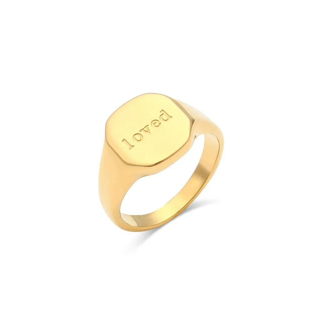 Inspirational Message Personalized Ring Bands