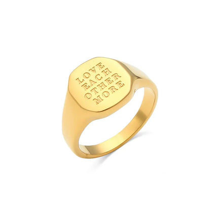 Inspirational Message Personalized Ring Bands