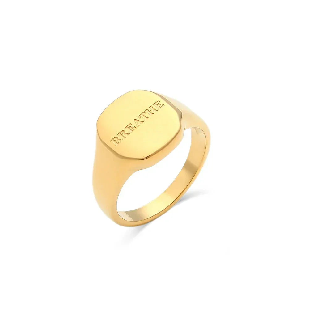 Inspirational Message Personalized Ring Bands
