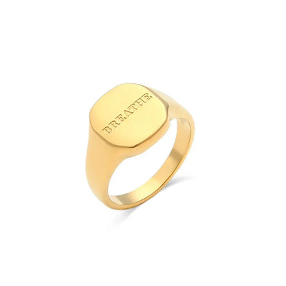 Inspirational Message Personalized Ring Bands