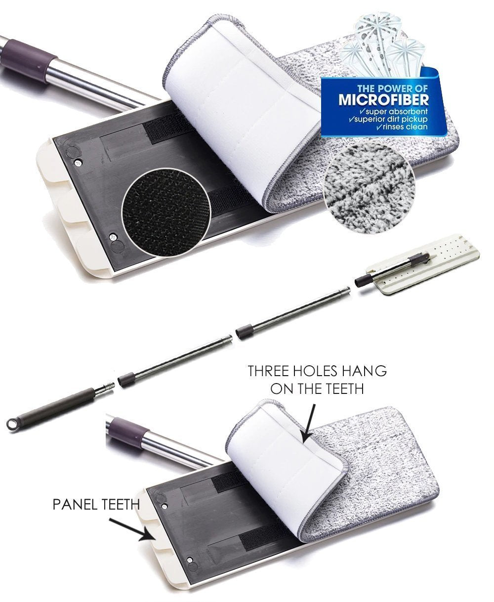 Super Absorbent Microfiber Mop for Floors - Luxicro