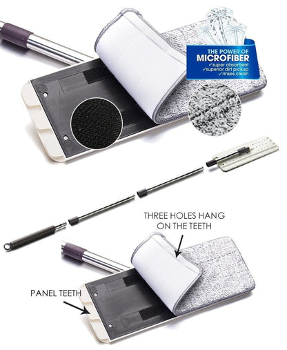 Super Absorbent Microfiber Mop for Floors - Luxicro