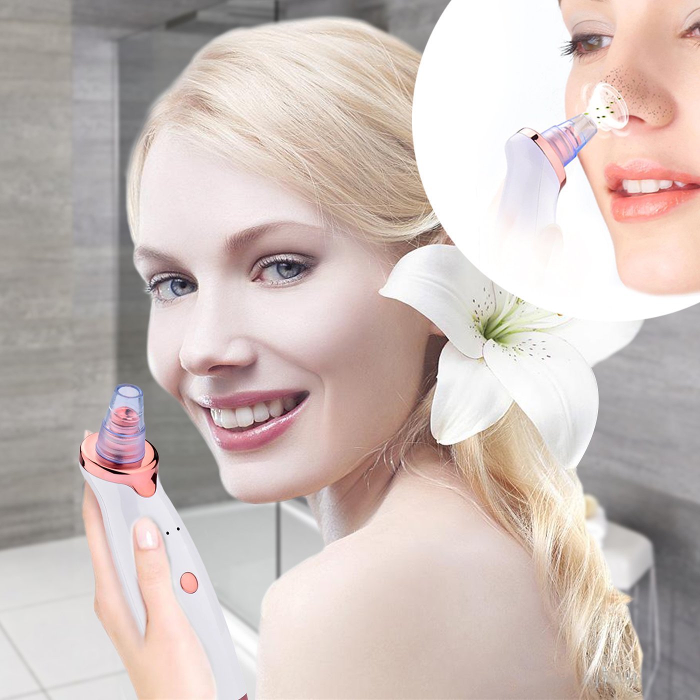 Effective Pore Vacuum Blackhead Remover - Luxicro