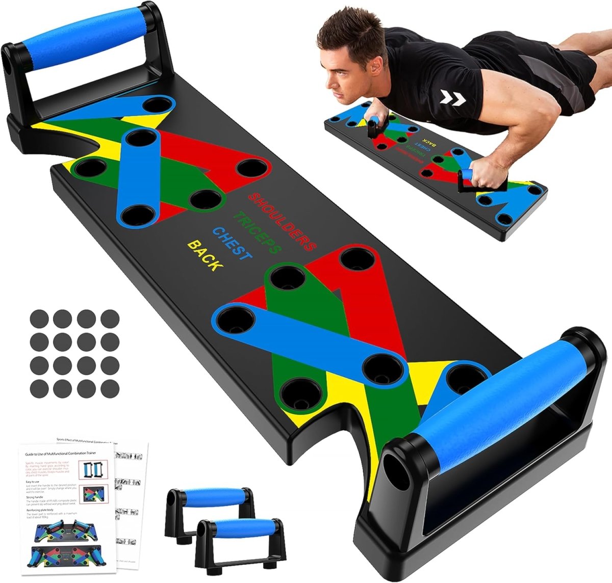 Space Saving Fitness Pushup Exercise Board