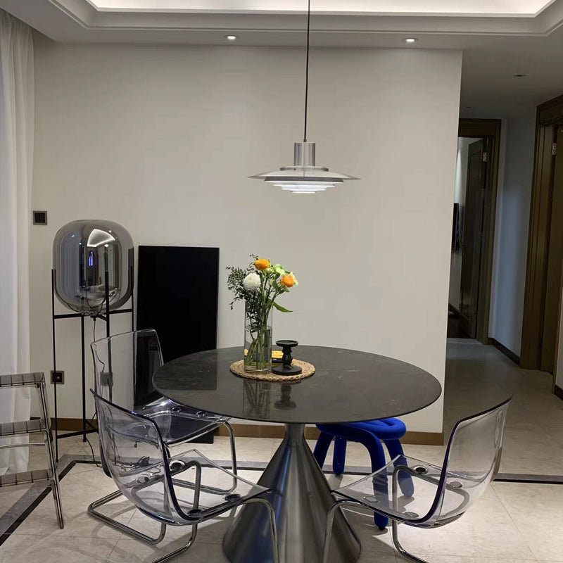 Sleek Metal Hanging Light Fixture