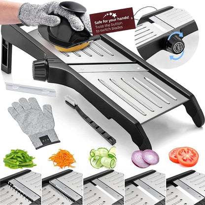 Easy Vegetable Slicer with Safety Gloves