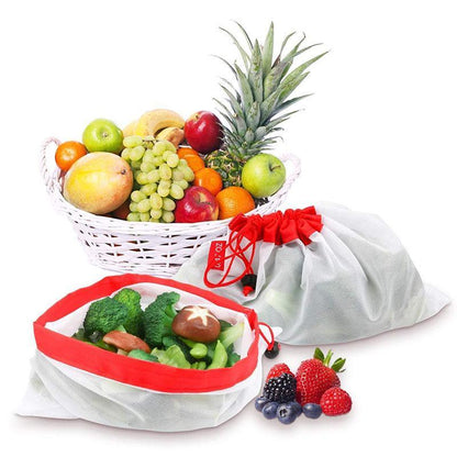 Eco Friendly Reusable Mesh Shopping Bags 12 Pack
