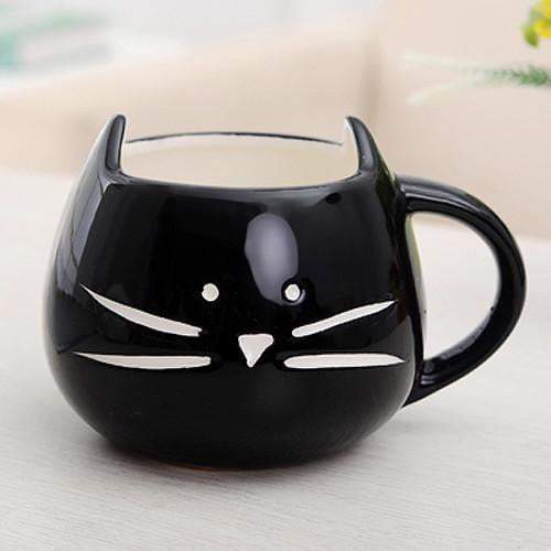 Fun Feline Pattern Coffee Mug - Luxicro