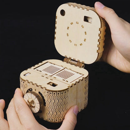 Unique Wooden Puzzle Trinket Box
