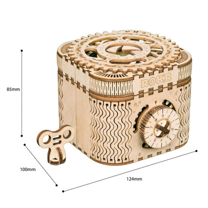 Unique Wooden Puzzle Trinket Box