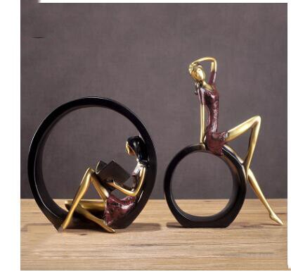 Decorative Miniature Women Figurine Sculptures