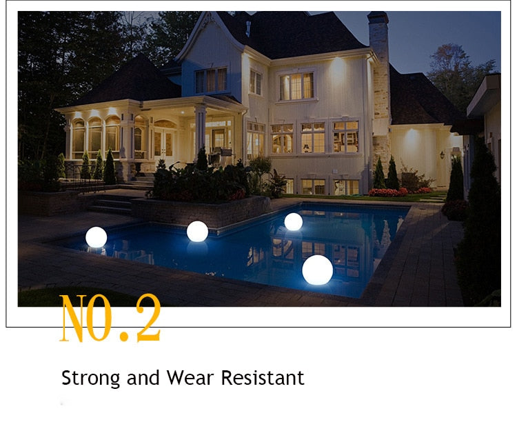 Colorful Outdoor Solar Garden Ball Lamp
