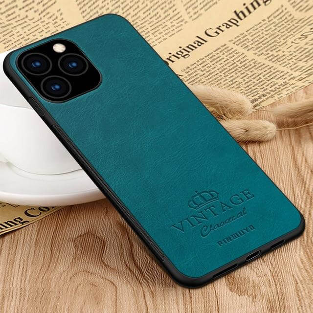 Classic Brown Leather iPhone 11 Case