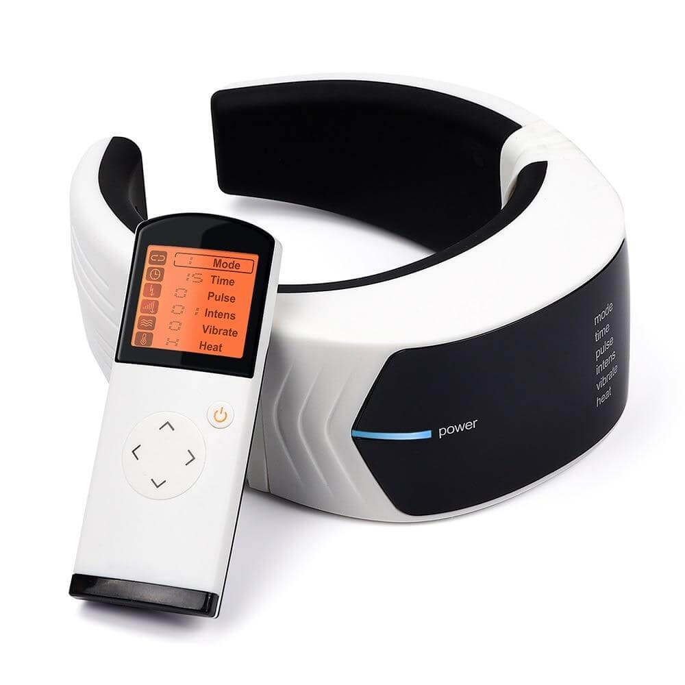 Compact Rechargeable Neck Massager with Remote - Luxicro