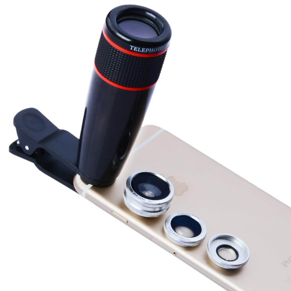 Wide Angle iPhone Camera Lens Accessory Kit - Luxicro