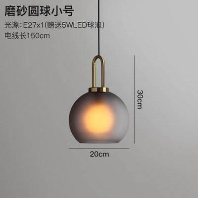 Luxury Glass Ball Ceiling Light Pendant