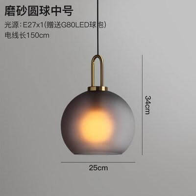 Luxury Glass Ball Ceiling Light Pendant