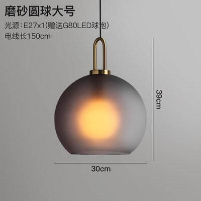 Luxury Glass Ball Ceiling Light Pendant