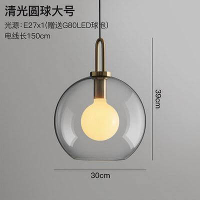 Luxury Glass Ball Ceiling Light Pendant
