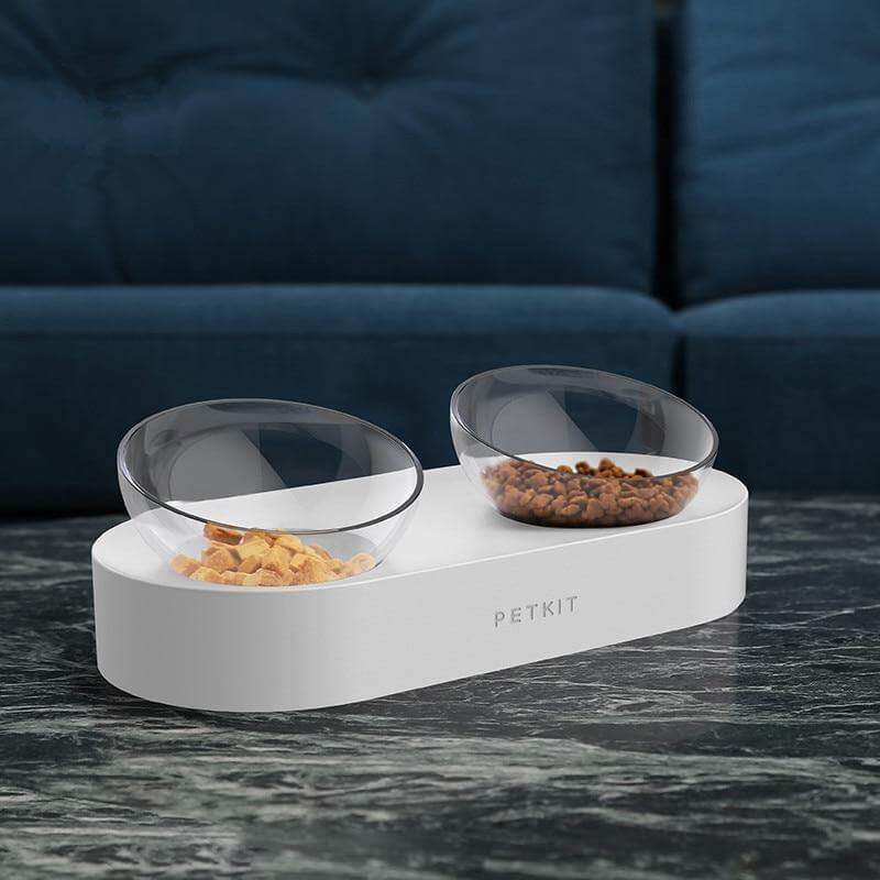 Collapsible Double Pet Food Bowl - Luxicro