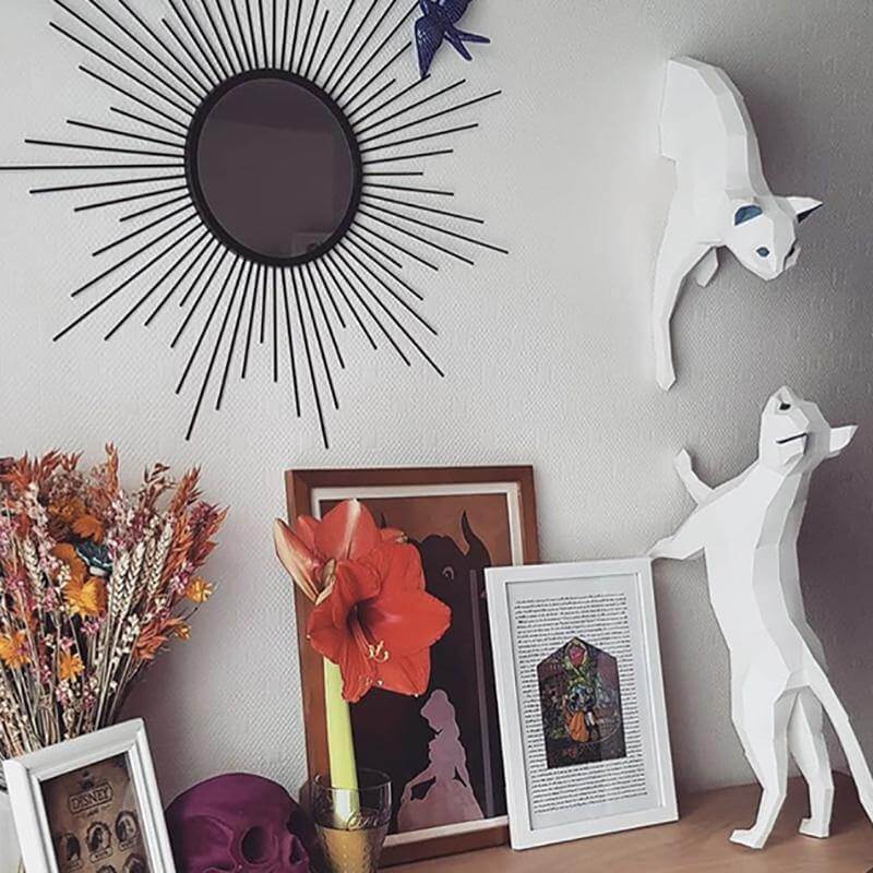 Cozy Wood Cat Shelter Decor