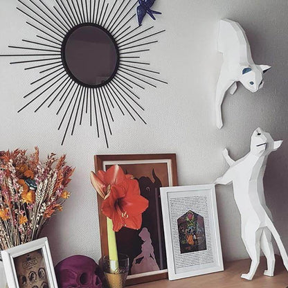 Cozy Wood Cat Shelter Decor