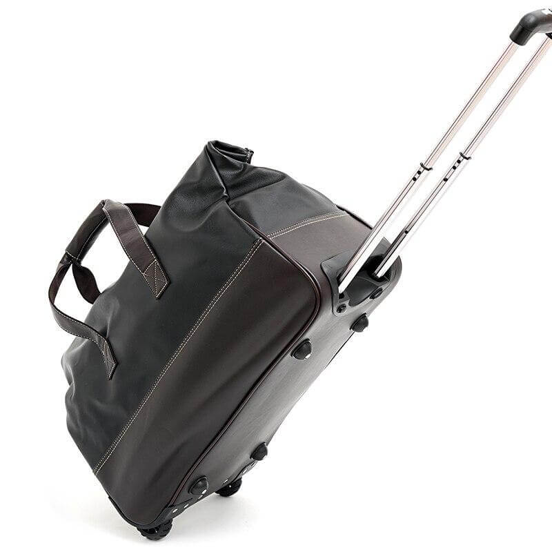 Durable Water Resistant Leather Travel Suitcase - Luxicro