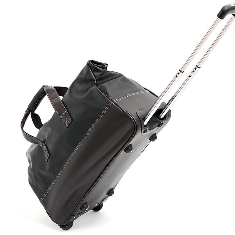Durable Water Resistant Leather Travel Suitcase