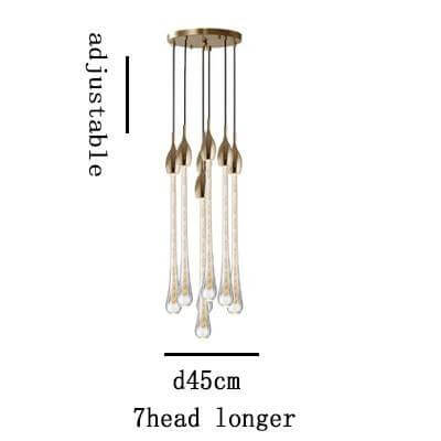 Dazzling Glass Drop Pendant Light Fixtures
