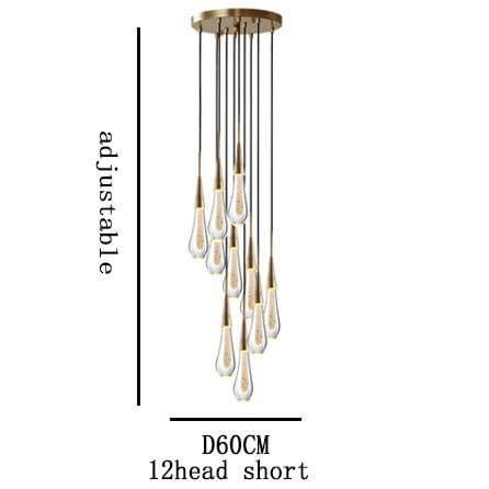 Dazzling Glass Drop Pendant Light Fixtures