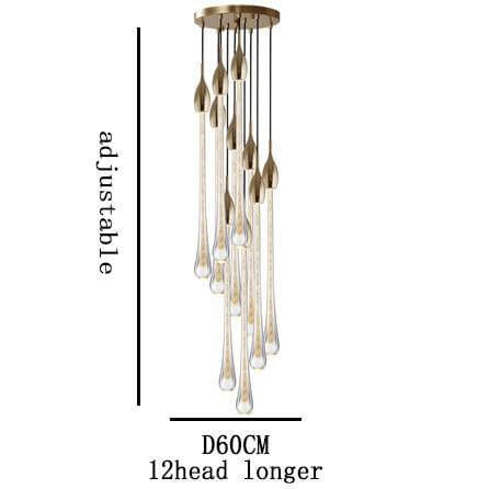 Dazzling Glass Drop Pendant Light Fixtures