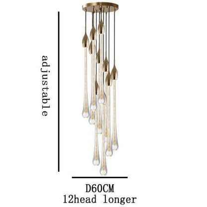 Dazzling Glass Drop Pendant Light Fixtures