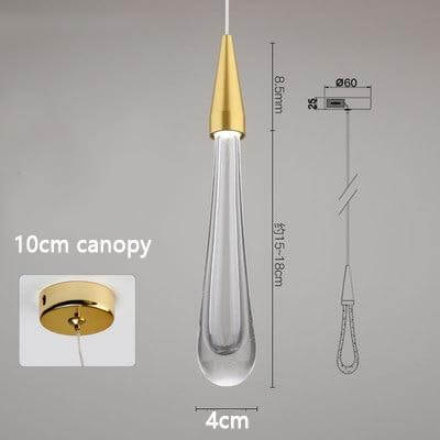 Dazzling Glass Drop Pendant Light Fixtures