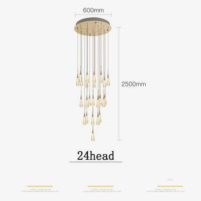 Dazzling Glass Drop Pendant Light Fixtures