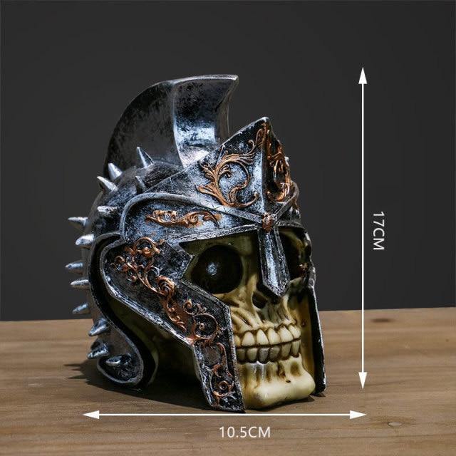 Creepy Halloween Skull Figurine Decoration