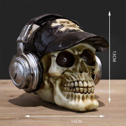 Creepy Halloween Skull Figurine Decoration