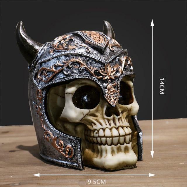 Creepy Halloween Skull Figurine Decoration
