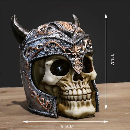 Creepy Halloween Skull Figurine Decoration