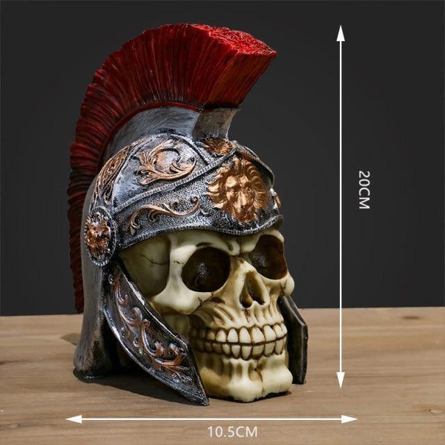 Creepy Halloween Skull Figurine Decoration