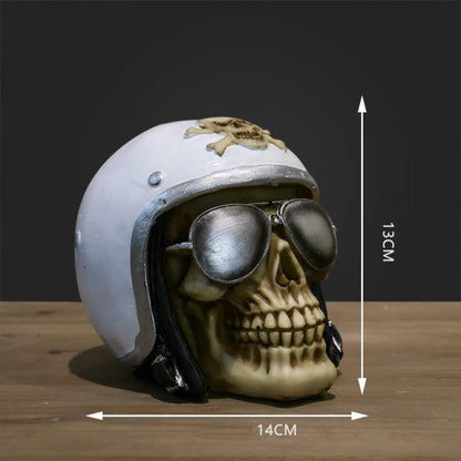 Creepy Halloween Skull Figurine Decoration