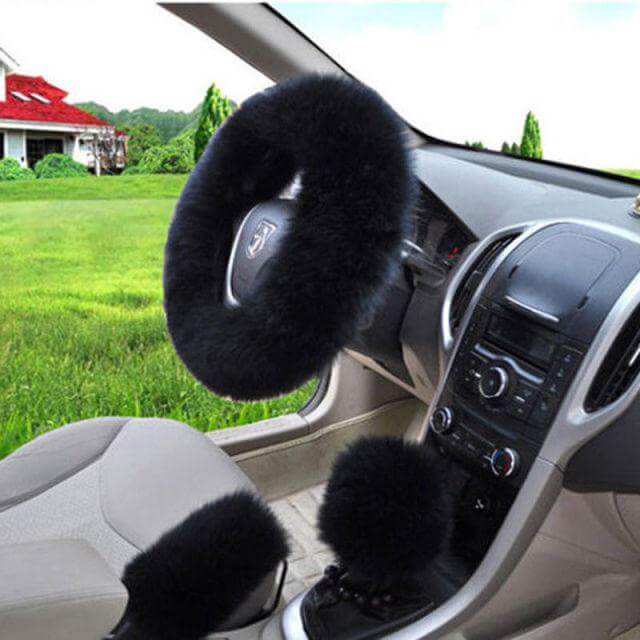 Soft Universal Fit Steering Wheel Cover - Luxicro