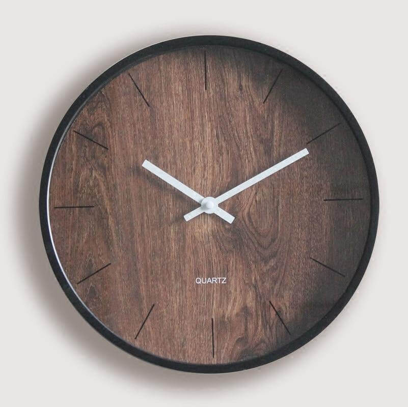 Traditional Wood Vintage Style Wall Clock - Luxicro