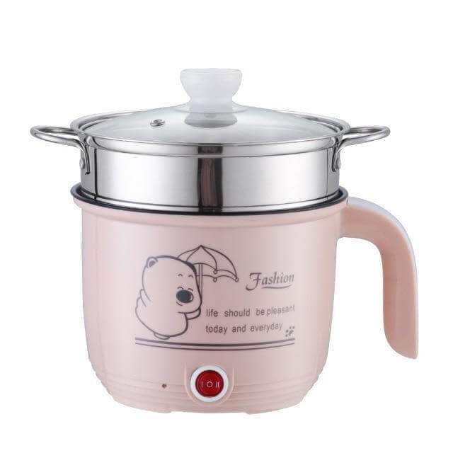 Mini 2-in-1 Electric Hot Pot Rice Cooker