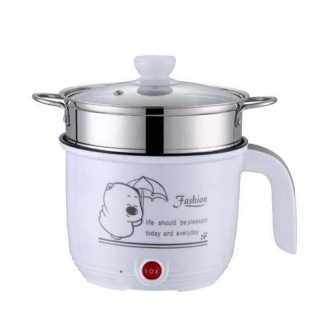 Mini 2-in-1 Electric Hot Pot Rice Cooker